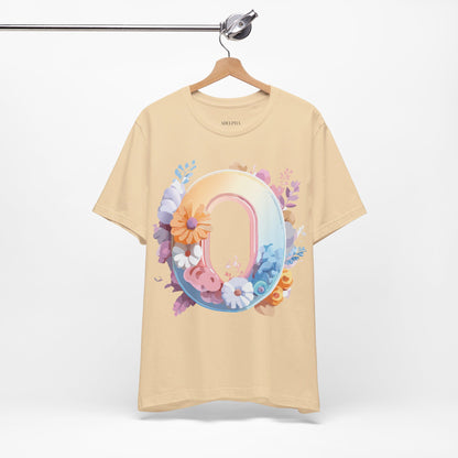 Natural Cotton Tee Shirt - Letters Collection - O Printify