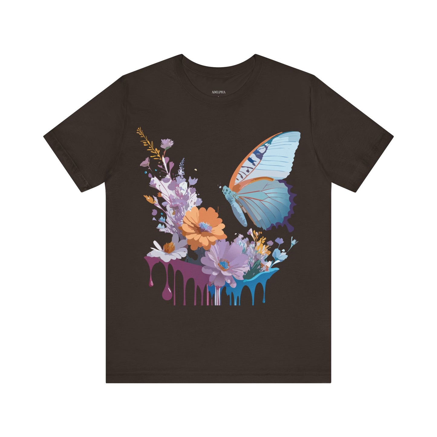 T-Shirt aus natürlicher Baumwolle mit Schmetterling