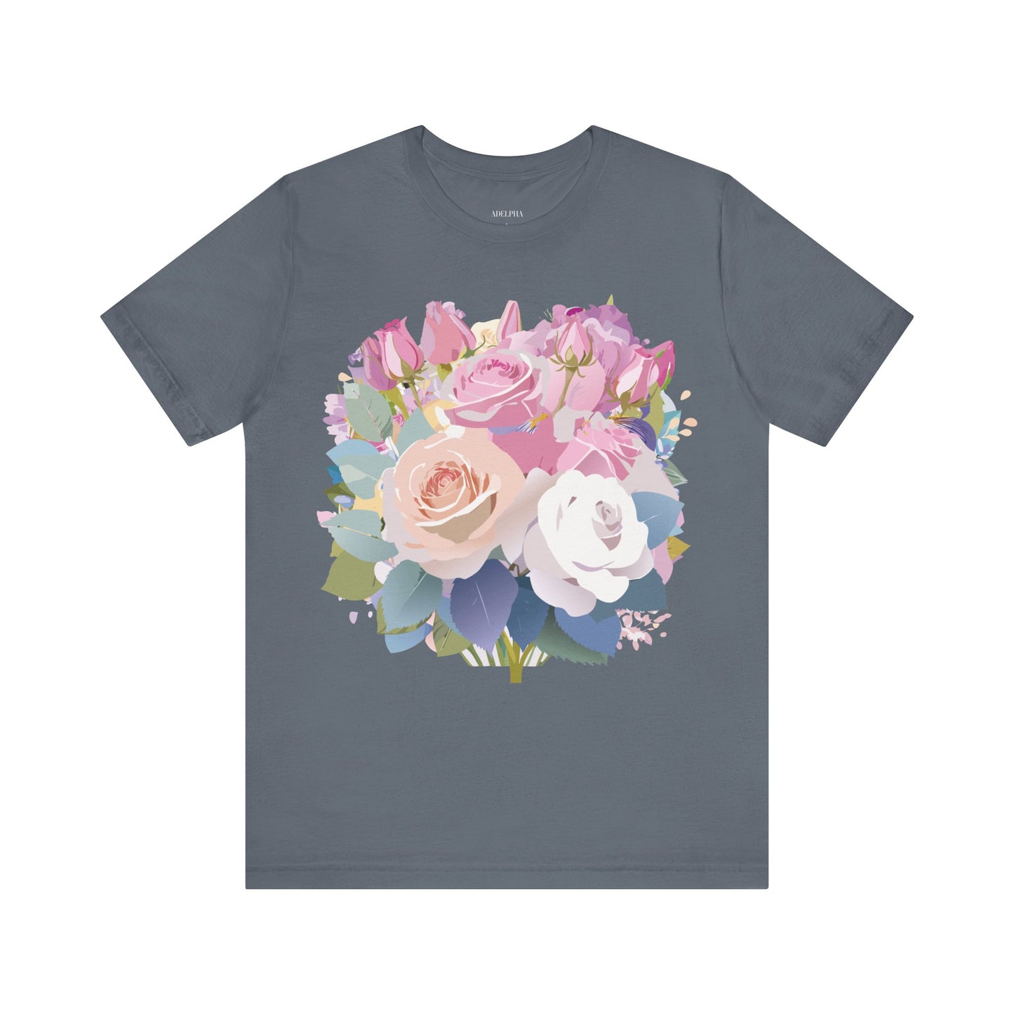 T-Shirt aus natürlicher Baumwolle mit Blumen