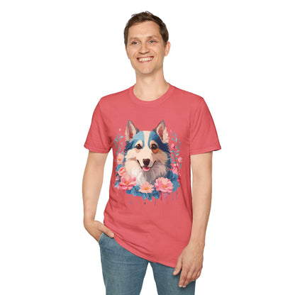 Dog Shirt Unisex Animal Tee Softstyle Cotton Lightweight Breathable