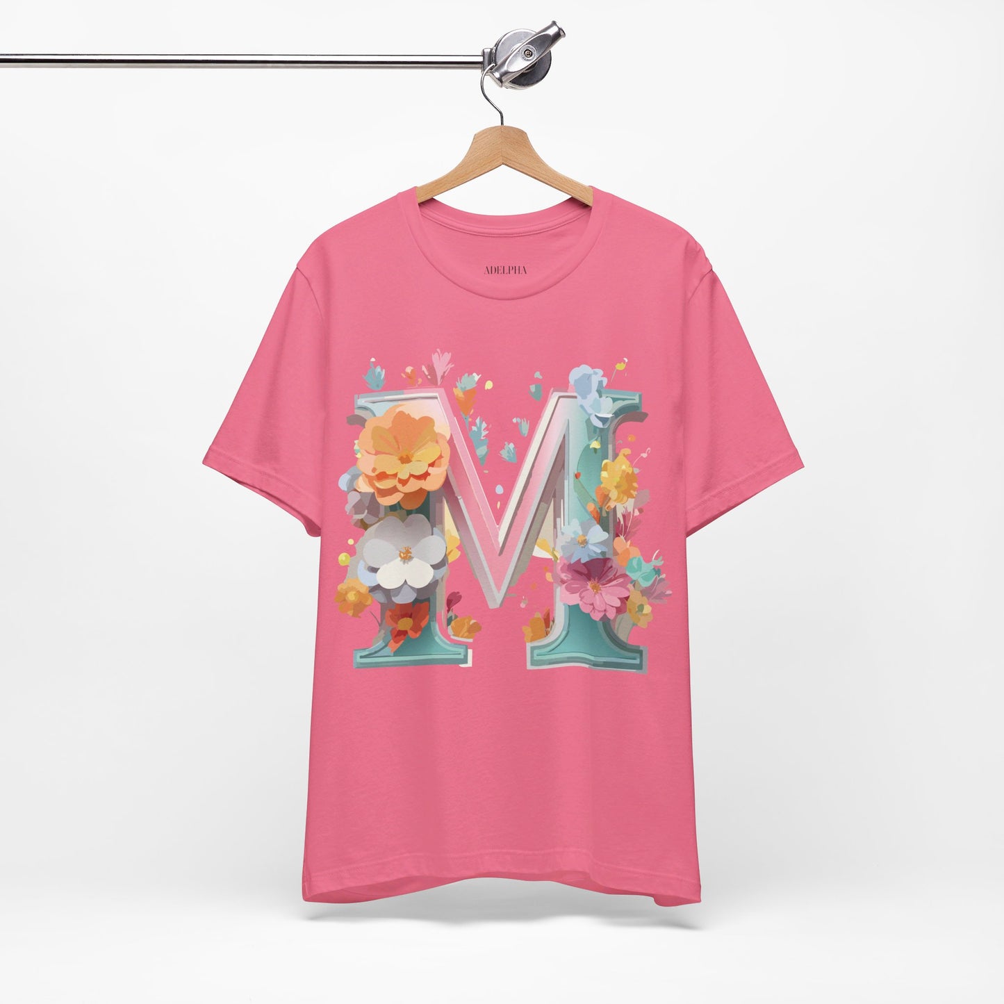 Natural Cotton Tee Shirt - Letters Collection - M