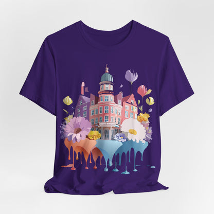 Natural Cotton Tee Shirt - Beautiful Places Collection - Amsterdam Printify