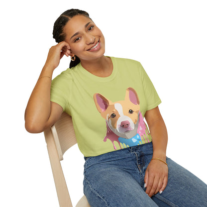 Dog Shirt Unisex Animal Print Tee Cotton T Shirt For Pet Lovers