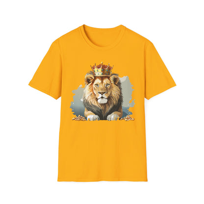 Lion Shirt Unisex Animal Tee Gildan Softstyle 64000 Comfort Fit