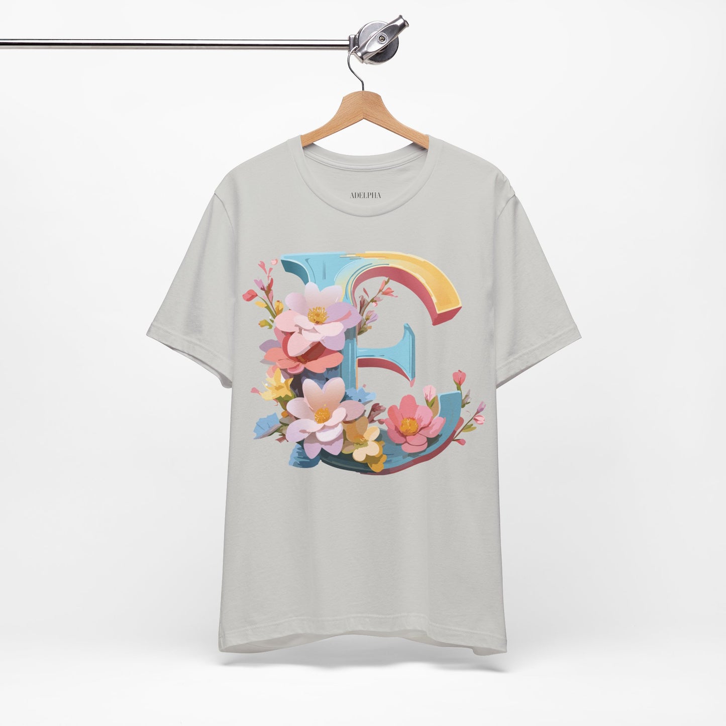 Natural Cotton Tee Shirt - Letters Collection - E