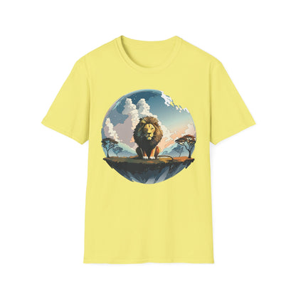 Lion Shirt Unisex Animal Tee Gildan Softstyle 64000 One Hundred Percent Cotton