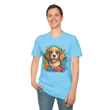 Dog Lover Unisex Animal Print T Shirt Cotton Tee Gildan Softstyle 64000