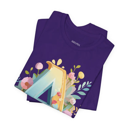 Natural Cotton Tee Shirt - Letters Collection - A Printify