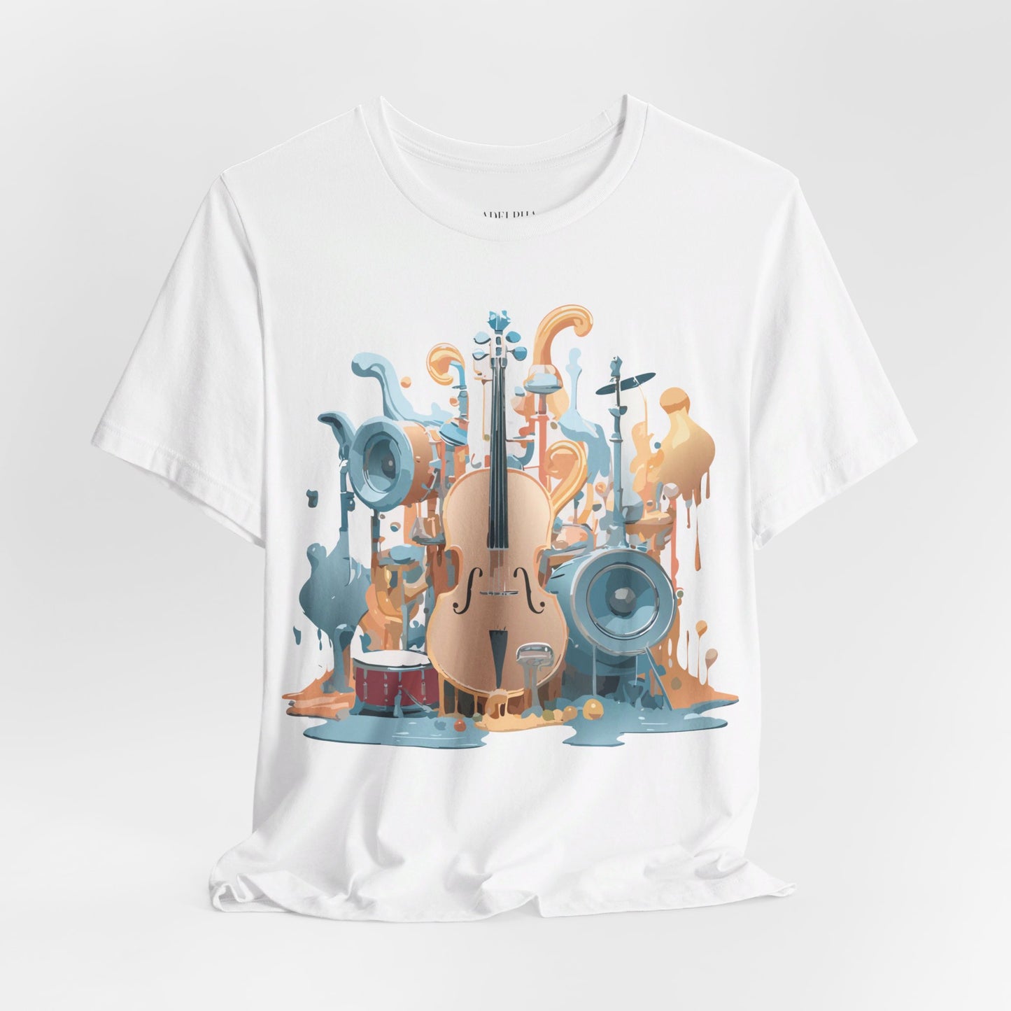 T-Shirt aus natürlicher Baumwolle – Musikkollektion