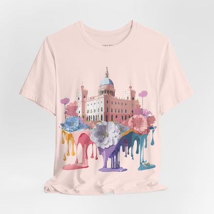 Natural Cotton Tee Shirt - Beautiful Places Collection - Madrid Printify