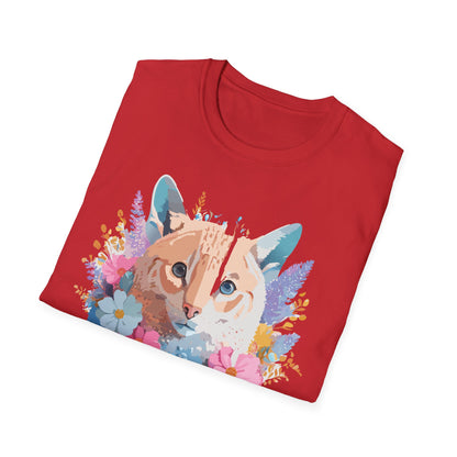 Unisex Cat Shirt Softstyle Tee 100 Percent Ring Spun Cotton Gildan 64000