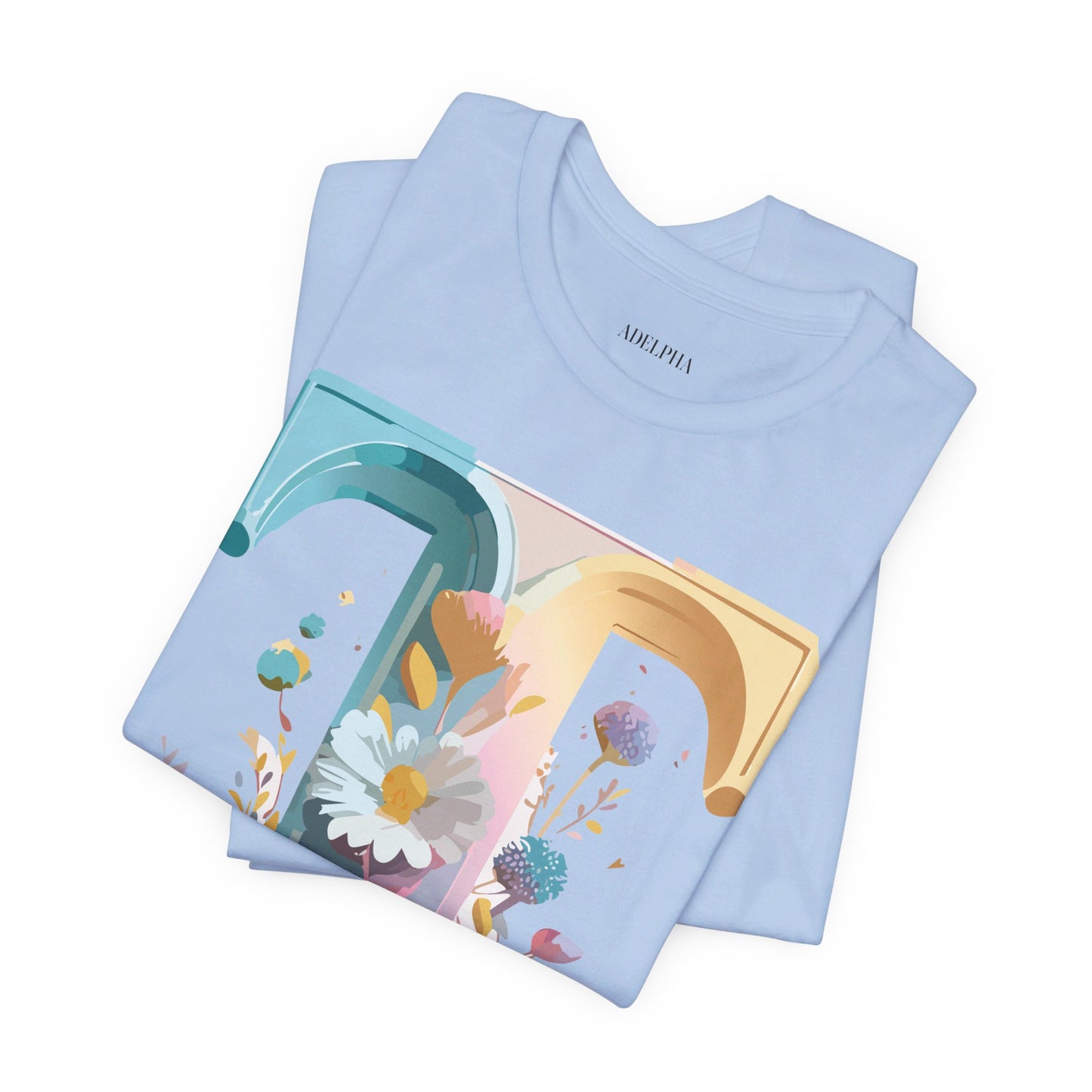 T-shirt en coton naturel - Collection Lettres - T