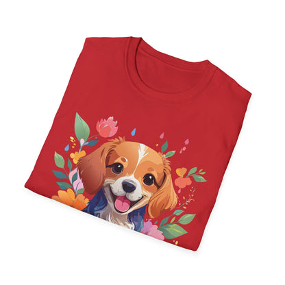 Dog Shirt Animal Print Tee Unisex Gildan Softstyle 64000 Cotton Tee