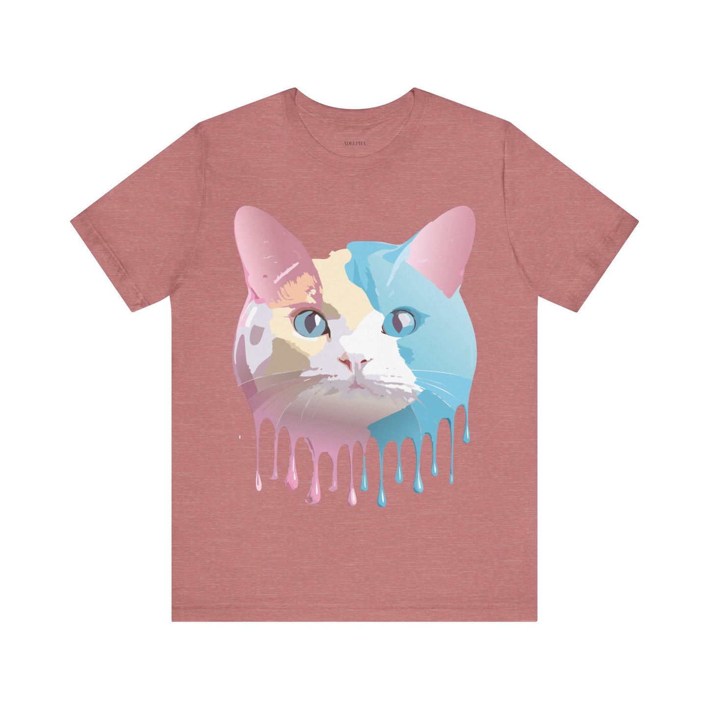 T-Shirt aus natürlicher Baumwolle mit Katze