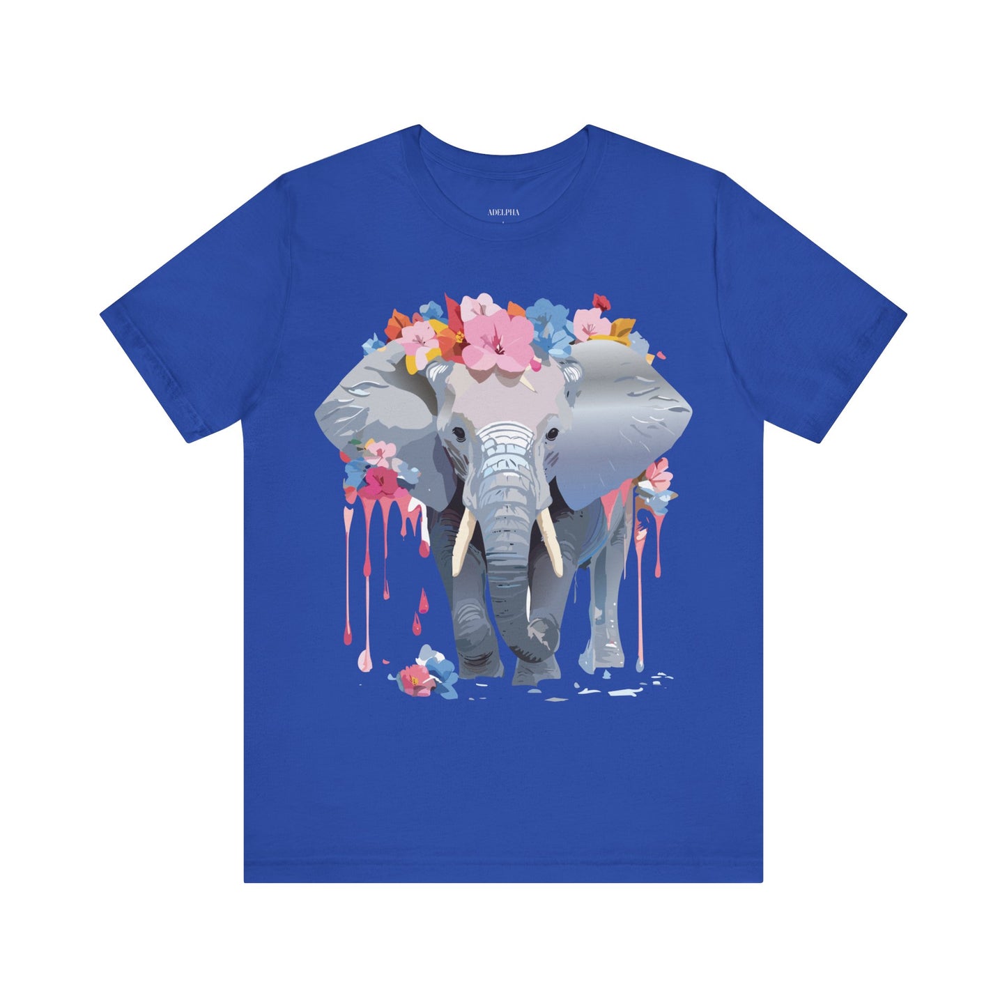 T-Shirt aus natürlicher Baumwolle mit Elefant