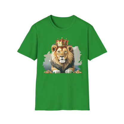 Lion Shirt Unisex Animal Tee Gildan Softstyle 64000 Comfort Fit
