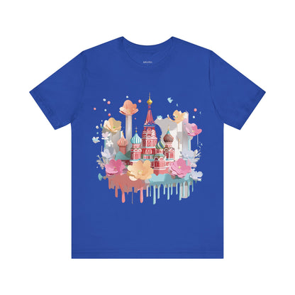 Natural Cotton Tee Shirt - Beautiful Places Collection - Moscow Printify