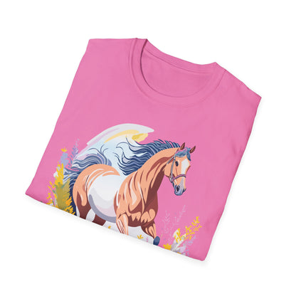 Horse Shirt Unisex Gildan Softstyle Tee 100 Ring Spun Cotton