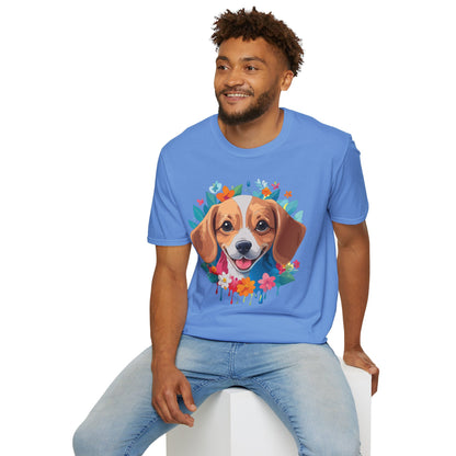 Unisex Dog Shirt Animal Tee Gildan Softstyle 64000 Cotton Tee