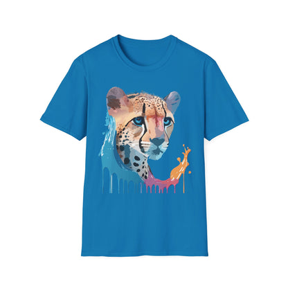 Cheetah Shirt Unisex Tee Softstyle Gildan 64000 100 Percent Ring Spun Cotton