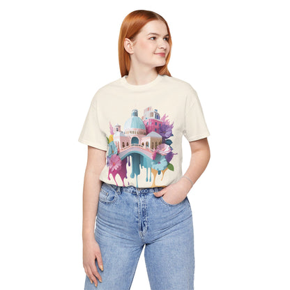 Natural Cotton Tee Shirt - Beautiful Places Collection - Venice Printify