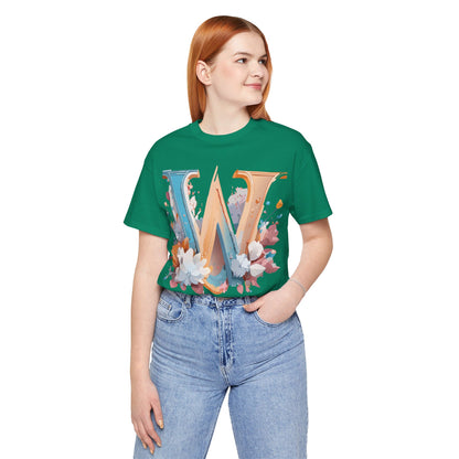 Natural Cotton Tee Shirt - Letters Collection - W Printify