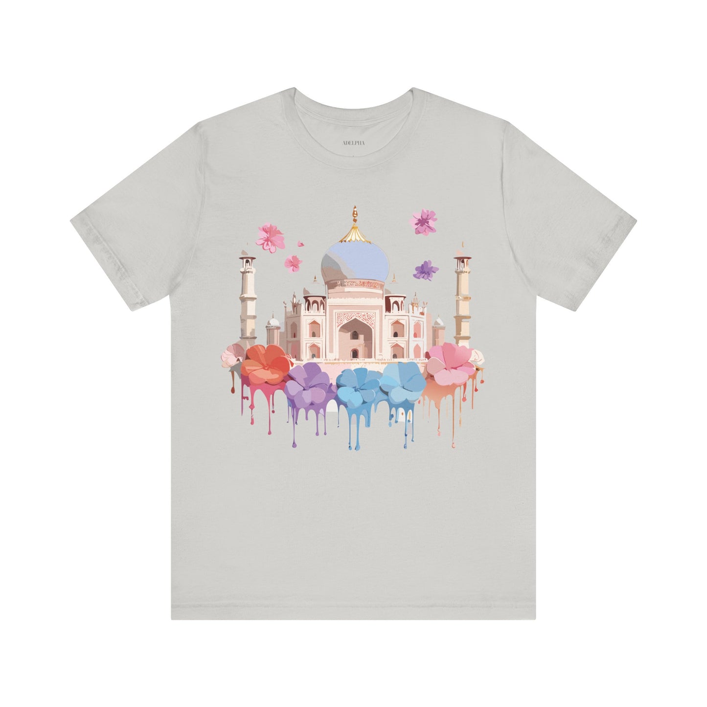 Natural Cotton Tee Shirt - Taj Mahal, India