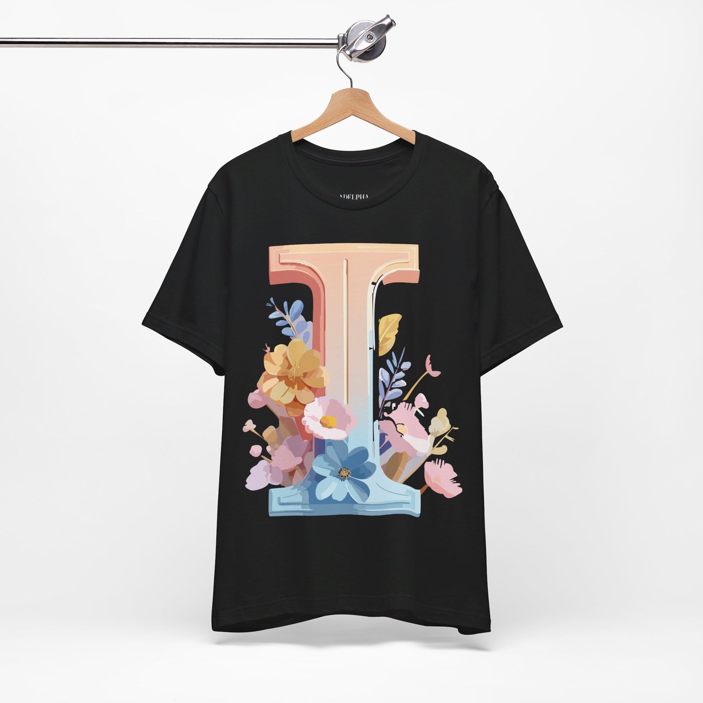 Natural Cotton Tee Shirt - Letters Collection - I