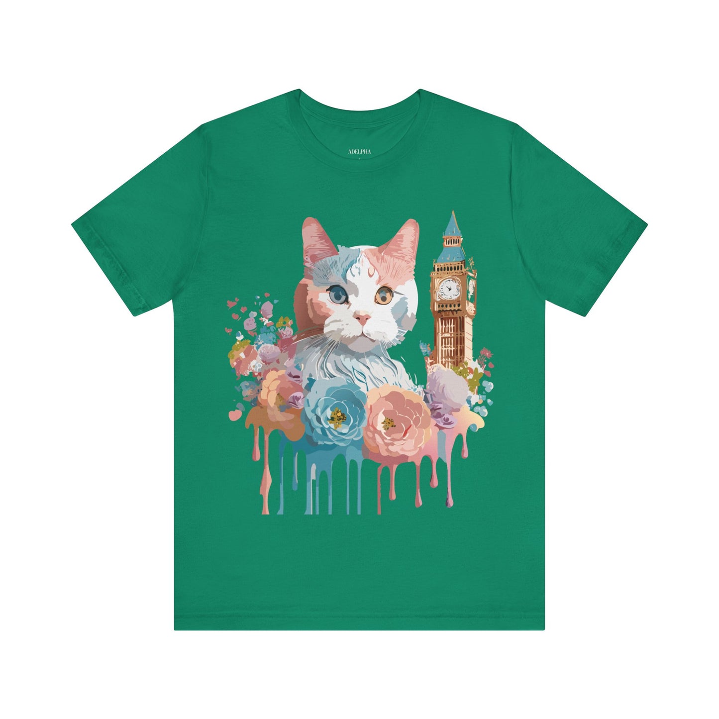 T-Shirt aus natürlicher Baumwolle mit Katze