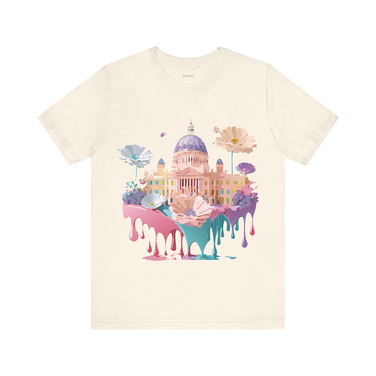 Natural Cotton Tee Shirt - Beautiful Places Collection - Madrid