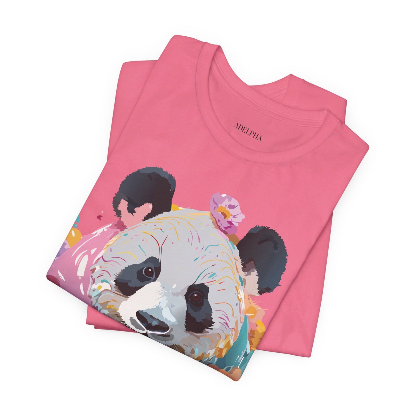 T-shirt en coton naturel avec panda