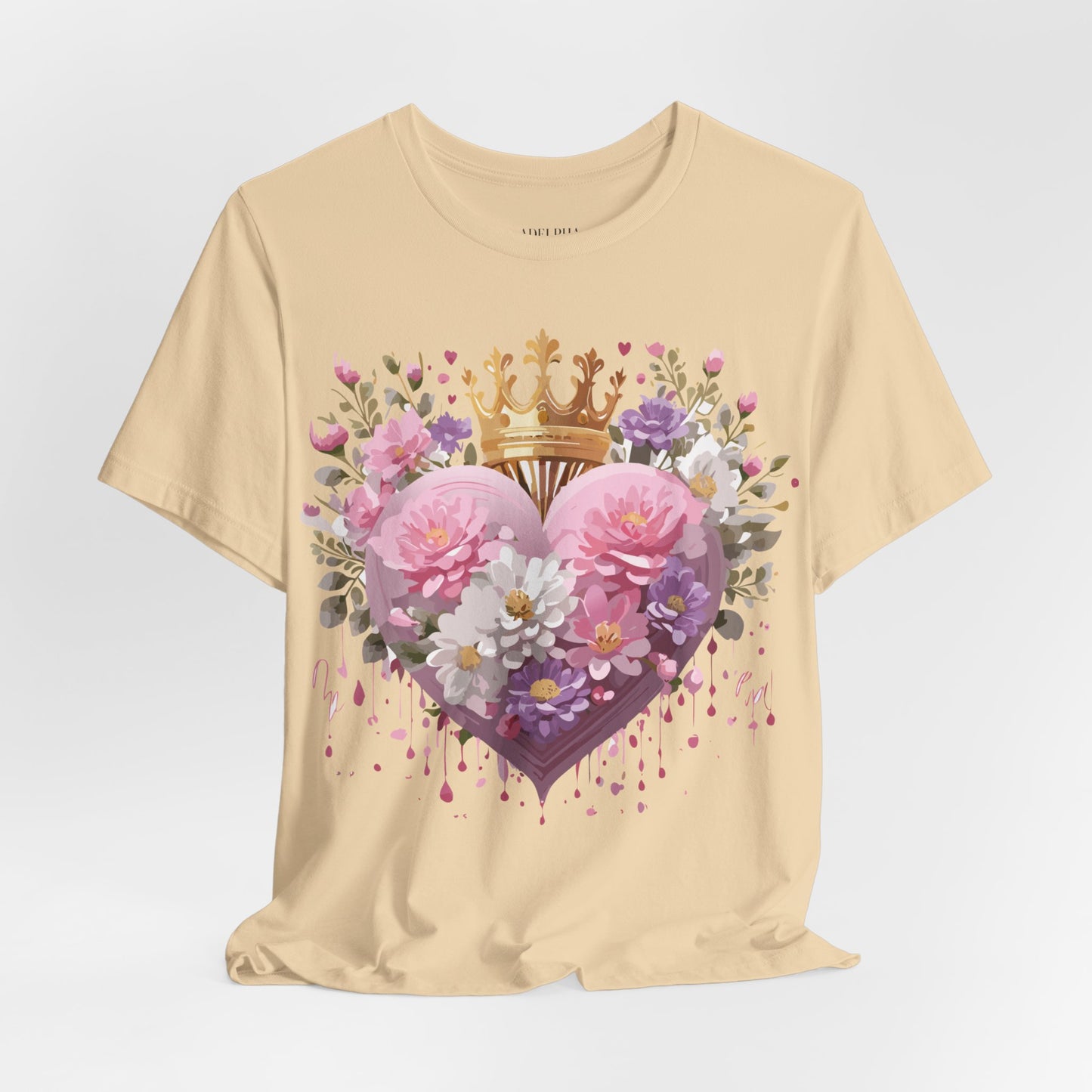 Natural Cotton Tee Shirt - Love story Collection