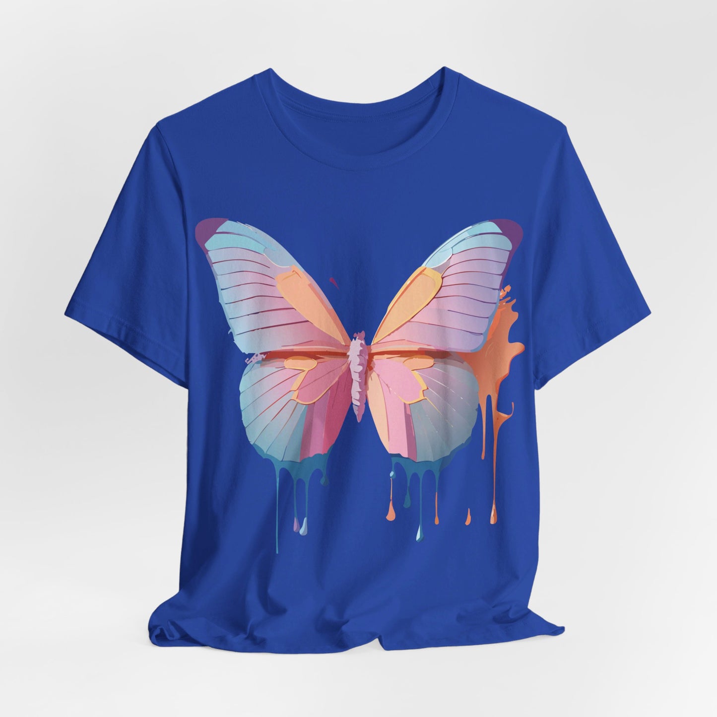 T-Shirt aus natürlicher Baumwolle mit Schmetterling