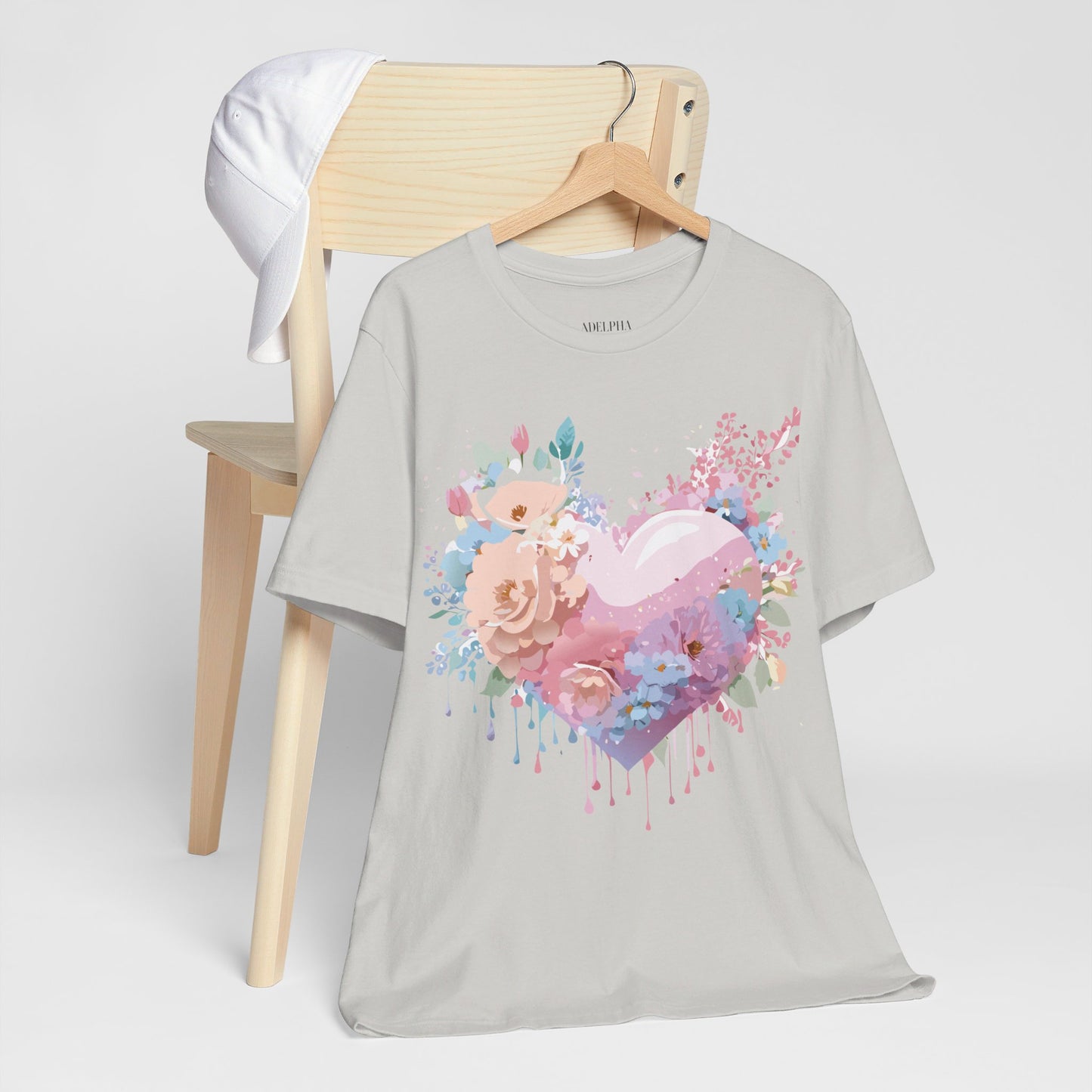 T-Shirt aus natürlicher Baumwolle – Love Story-Kollektion