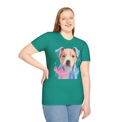 Dog Shirt Unisex Animal Tee Softstyle Gildan 64000 Cotton Tee