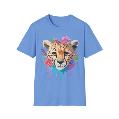 Cheetah Print Unisex Softstyle T Shirt Gildan 64000 Tee For Everyday Comfort