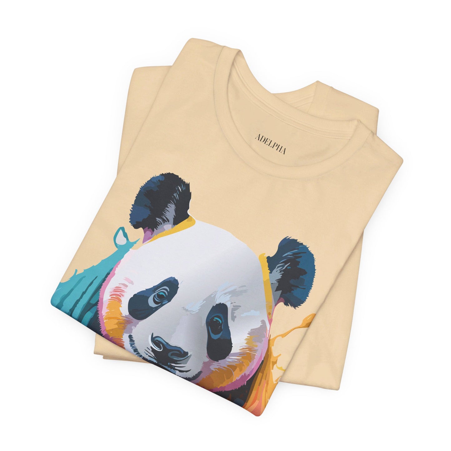 T-Shirt aus natürlicher Baumwolle mit Panda