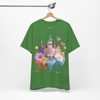 Natural Cotton Tee Shirt - Beautiful Places Collection - Amsterdam Printify