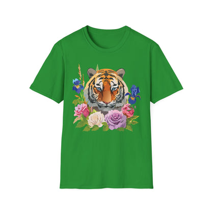 Unisex Tiger Shirt Softstyle Graphic Tee 100 Percent Cotton Apparel