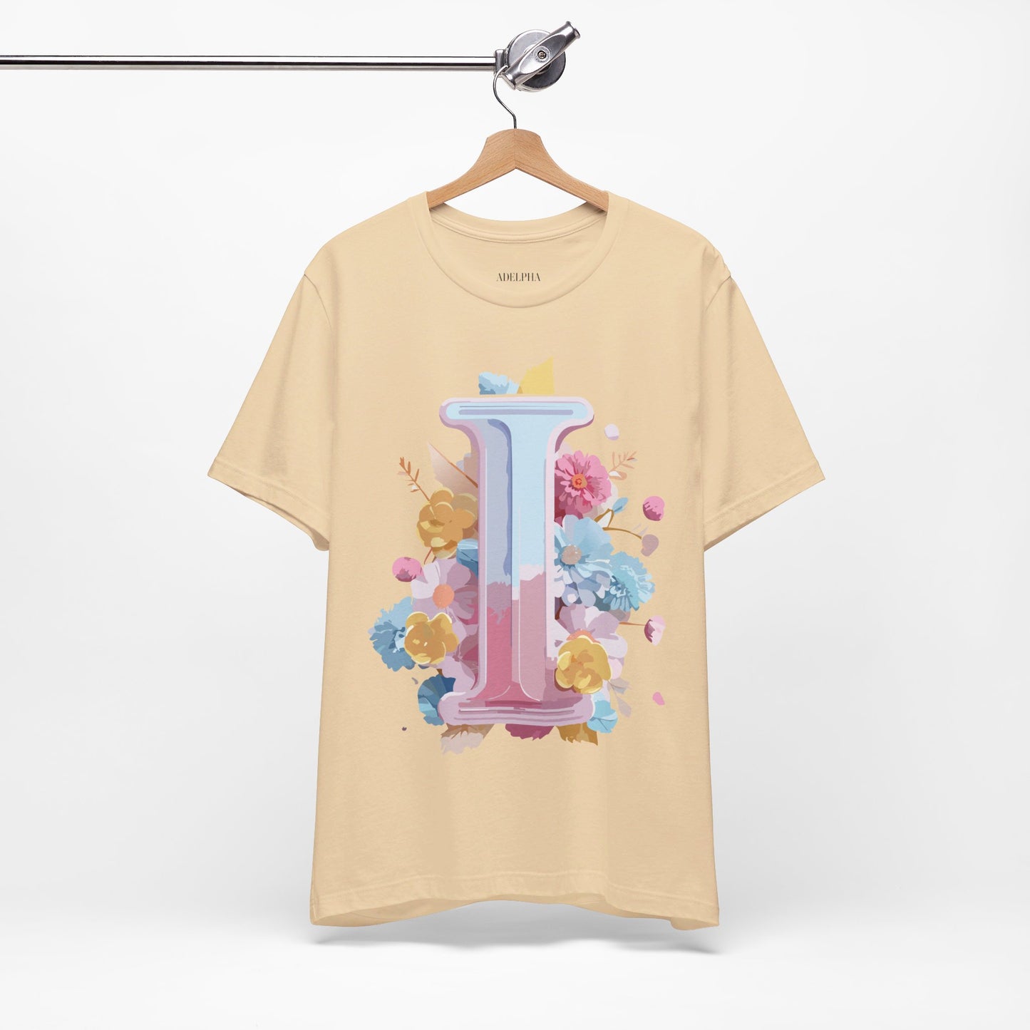 Natural Cotton Tee Shirt - Letters Collection - I