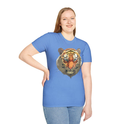 Unisex Tiger Shirt Gildan Softstyle 64000 Cotton Tee For Everyday Comfort