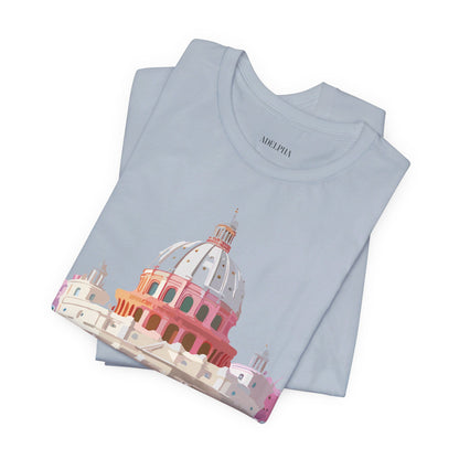 Natural Cotton Tee Shirt - Beautiful Places Collection - Rome Printify