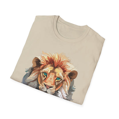 Lion Shirt Unisex Animal Tee Gildan Softstyle 64000 Cotton Tee