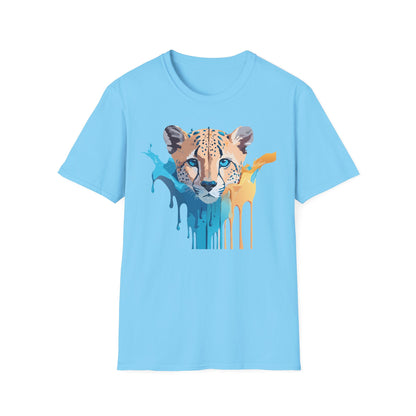 Unisex Cheetah Print Tee Softstyle Gildan 64000 Ring Spun Cotton Tee