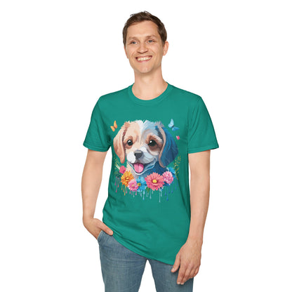 Dog Shirt Unisex Softstyle Tee Gildan 64000 100 Percent Ring Spun Cotton