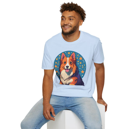 Unisex Dog Shirt Animal Print Tee Gildan Softstyle 64000 Tee