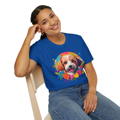 Unisex Dog Shirt Softstyle Cotton Tee Gildan 64000 Animal Tee