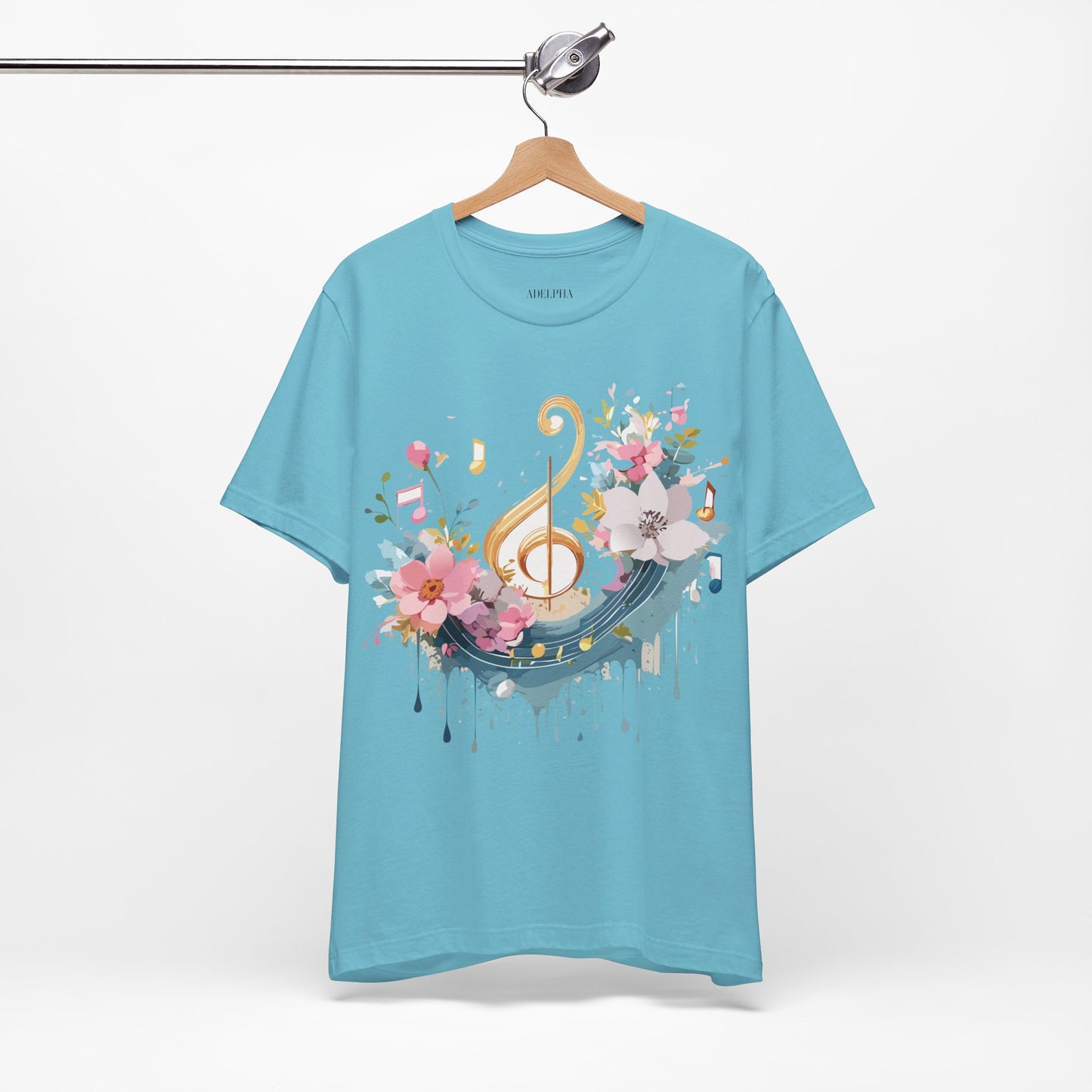 T-Shirt aus natürlicher Baumwolle – Musikkollektion