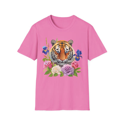 Unisex Tiger Shirt Softstyle Graphic Tee 100 Percent Cotton Apparel