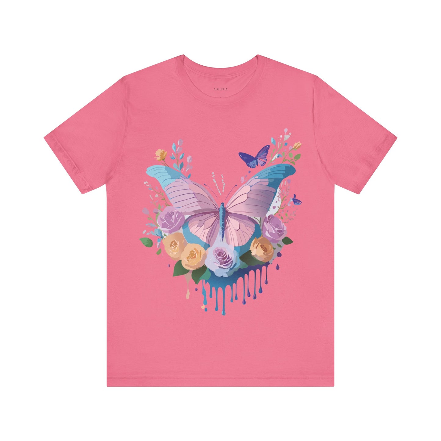 T-shirt en coton naturel avec papillon